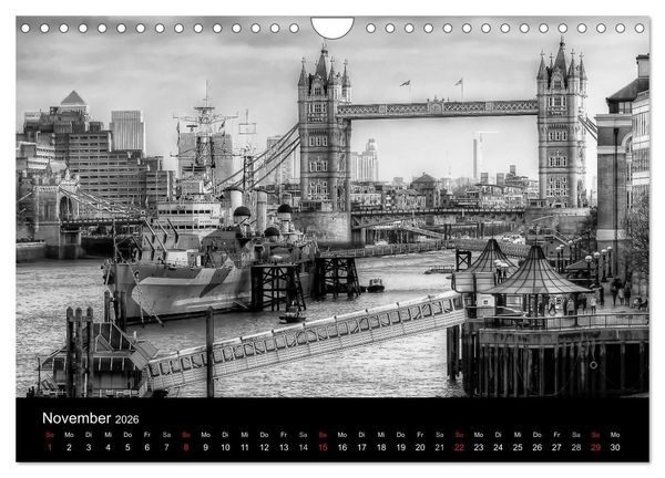 Produktbild: Unterwegs in London (Wandkalender 2026 DIN A4 quer), CALVENDO Monatskalender