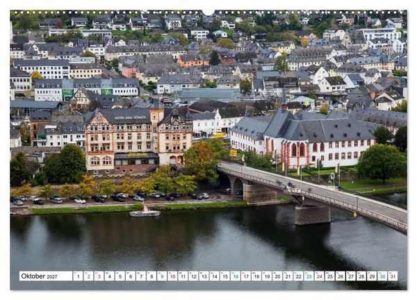 Produktbild: Die sch&ouml;nsten Orte im Moseltal - Von der Burg Eltz bis nach Trier (hochwertiger Premium Wandkalender 2027 DIN A2 quer), Kunstdruck in Hochglanz
