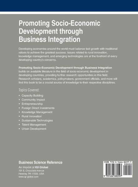 Produktbild: Promoting Socio-Economic Development through Business Integration