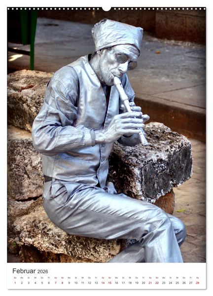 Produktbild: HABANEROS - Lebende Statuen in Havanna (Wandkalender 2026 DIN A2 hoch), CALVENDO Monatskalender
