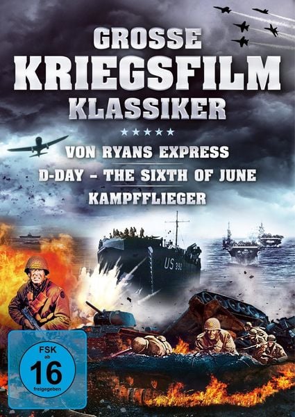 Große Kriegsfilm-Klassiker - Von Ryans Express, D-Day – The Sixth of June, Kampfflieger [3 DVDs]