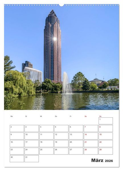 Produktbild: Frankfurt am Main - Impressionen aus der Finanzmetropole (Wandkalender 2026 DIN A2 hoch), CALVENDO Monatskalender