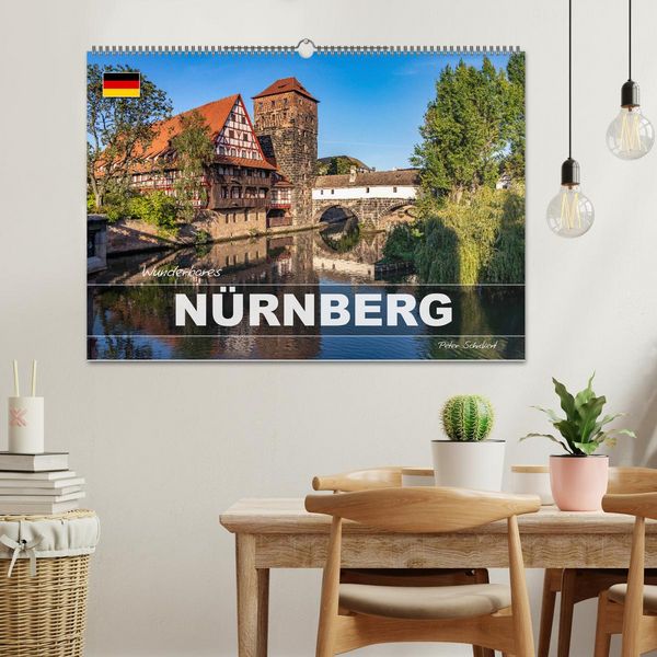 Produktbild: Wunderbares N&uuml;rnberg (Wandkalender 2027 DIN A2 quer), CALVENDO Monatskalender