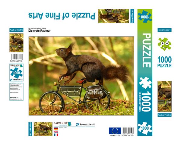 Produktbild: CALVENDO Puzzle Die erste Radtour | 1000 Teile Lege-Gr&ouml;&szlig;e 64x48cm Foto-Puzzle f&uuml;r gl&uuml;ckliche Stunden