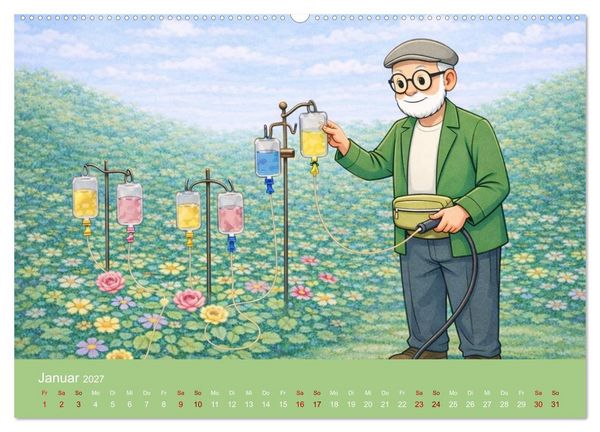 Produktbild: Opa Edition - Pragmatisch ans Werk (Wandkalender 2027 DIN A2 quer), CALVENDO Monatskalender
