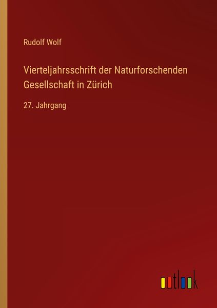 Produktbild: Vierteljahrsschrift der Naturforschenden Gesellschaft in Z&uuml;rich