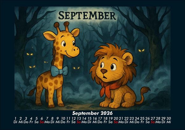 Produktbild: Nala & Buschi in m&auml;rchenhaften Welten 2026 Fotokalender DIN A5