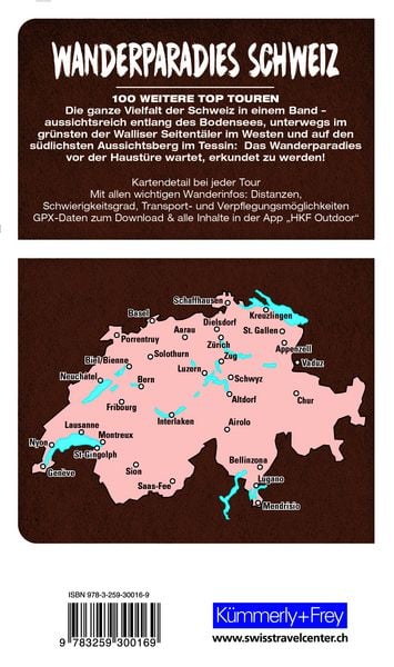 Produktbild: Kümmerly+Frey Wanderführer Wanderparadies Schweiz Band 2