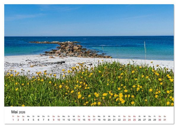 Produktbild: Inseln im Nordmeer - Lofoten-And&oslash;ya-Senja (hochwertiger Premium Wandkalender 2026 DIN A2 quer), Kunstdruck in Hochglanz
