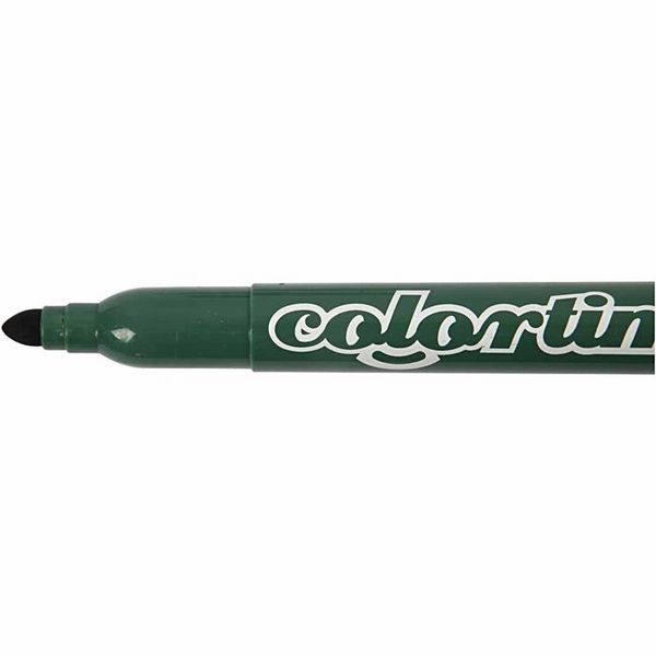 Produktbild: Creativ Company Colortime Marker, Strichst&auml;rke 5 mm, Zus&auml;tzliche Farben, 12 Stk