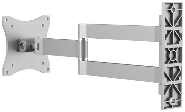 Produktbild: Neomounts FPMA-W830 Monitor-Wandhalterung 1 Display(s) 25,4 cm (10") - 68,6 cm (27") Silber Neigbar, Schwenkbar, Ausziehbar