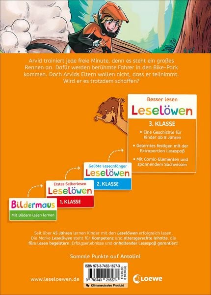 Produktbild: Lesel&ouml;wen 3. Klasse - Aufregung im Bike-Park