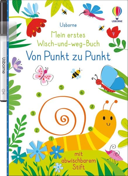 Mein erstes Wisch-und-weg-Buch: Von Punkt zu Punkt, Taschenbuch von Kirsteen Robson, Usborne, 9781789411546