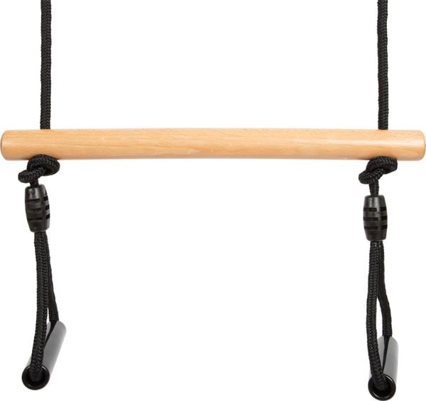 Produktbild: small foot 12409 - Trapezschaukel mit Turnringen Black Line
