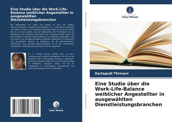 Produktbild: Eine Studie &uuml;ber die Work-Life-Balance weiblicher Angestellter in ausgew&auml;hlten Dienstleistungsbranchen