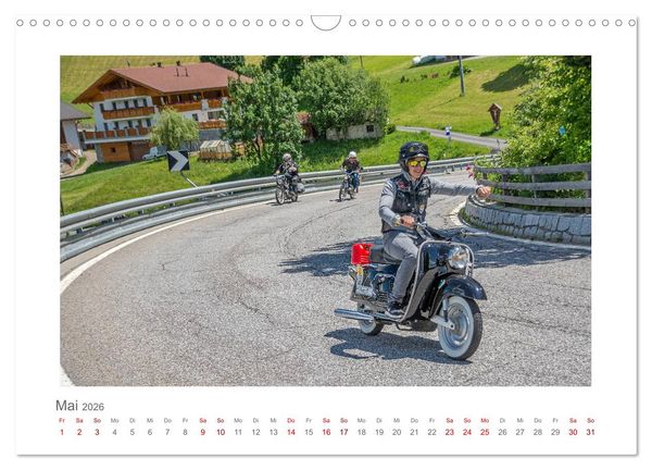 Produktbild: Faszination Zweirad - Impressionen vom &Ouml;tztaler Moped Marathon (Wandkalender 2026 DIN A3 quer), CALVENDO Monatskalender