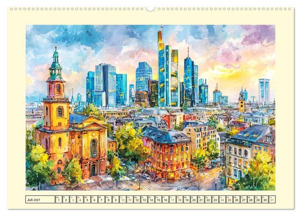 Produktbild: Deutschland. K&uuml;nstlerische Interpretationen (hochwertiger Premium Wandkalender 2027 DIN A2 quer), Kunstdruck in Hochglanz