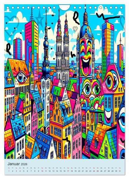 Produktbild: Deutschland hat Pop auf eigene Art (Wandkalender 2026 DIN A4 hoch), CALVENDO Monatskalender