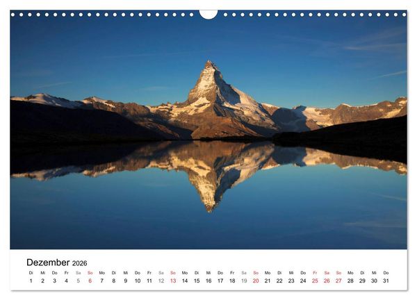 Produktbild: BERGSEEN Schweizer Alpen (Wandkalender 2026 DIN A3 quer), CALVENDO Monatskalender