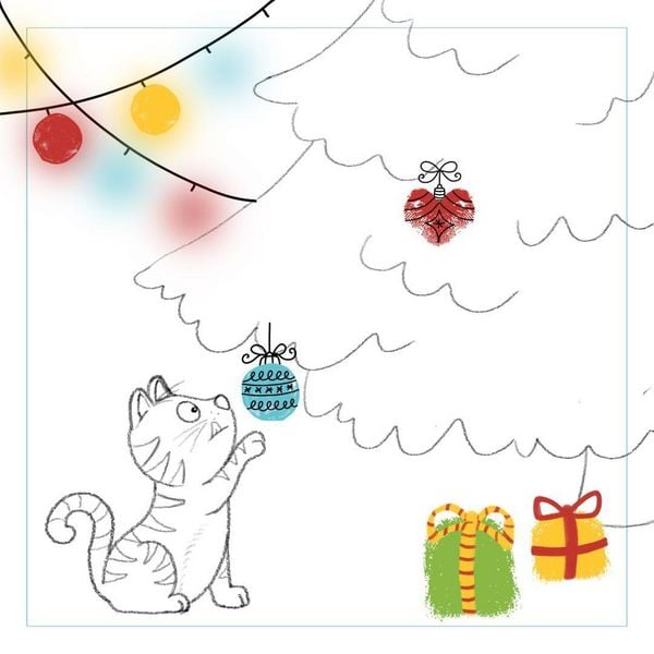 Produktbild: Fingerstempeln. Bastelblock Weihnachten