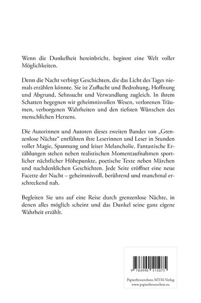 Produktbild: Grenzenlose N&auml;chte - Geschichten der Sehnsucht und Verwandlung