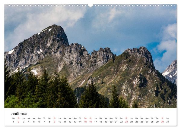 Produktbild: Randonn&eacute;es en Suisse alpages valaisans (Calendrier mural 2026 DIN A2 vertical) calendrier de bureau
