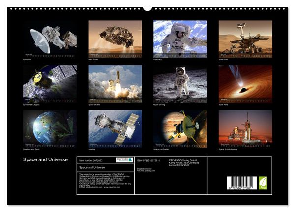 Produktbild: Space and Universe (High Quality Premium Wall Calendar 2026 DIN A2 landscape),CALVENDO 12 Month Wall Calendar