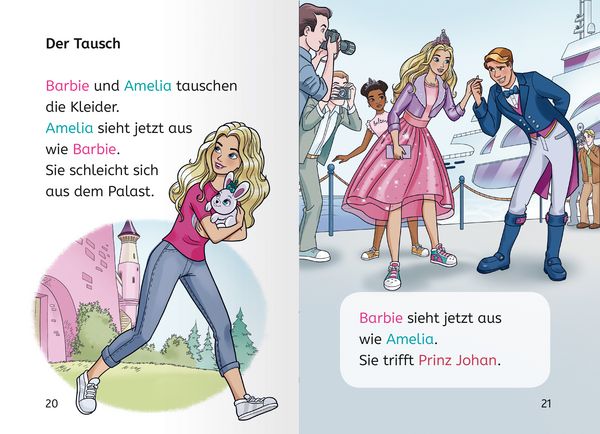 Produktbild: Barbie Princess Adventure: Prinzessin f&uuml;r einen Tag - Erstlesebuch zum Lesenlernen