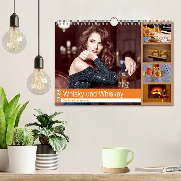 Produktbild: Whisky und Whiskey 2026. Sinnliche Impressionen (Wandkalender 2026 DIN A4 quer), CALVENDO Monatskalender