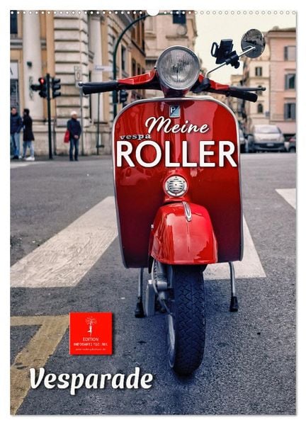 Produktbild: Meine Roller Vesparade (Wandkalender 2026 DIN A2 hoch), CALVENDO Monatskalender