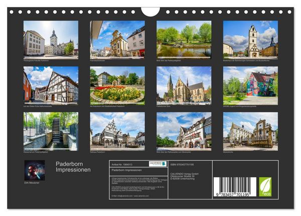Produktbild: Paderborn Impressionen (Wandkalender 2026 DIN A4 quer), CALVENDO Monatskalender