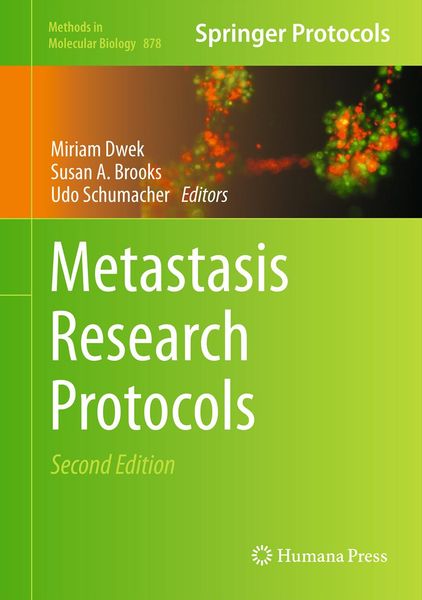 Produktbild: Metastasis Research Protocols