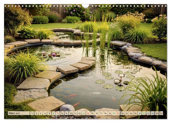 Produktbild: Oase im Garten (Wandkalender 2027 DIN A3 quer), CALVENDO Monatskalender