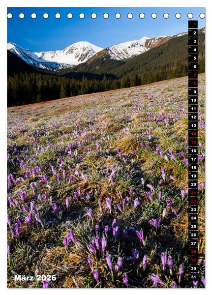 Produktbild: Impressionen aus der Tatra (Tischkalender 2026 DIN A5 hoch), CALVENDO Monatskalender