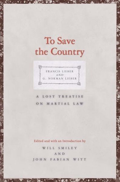 Produktbild: Lieber, F: To Save the Country