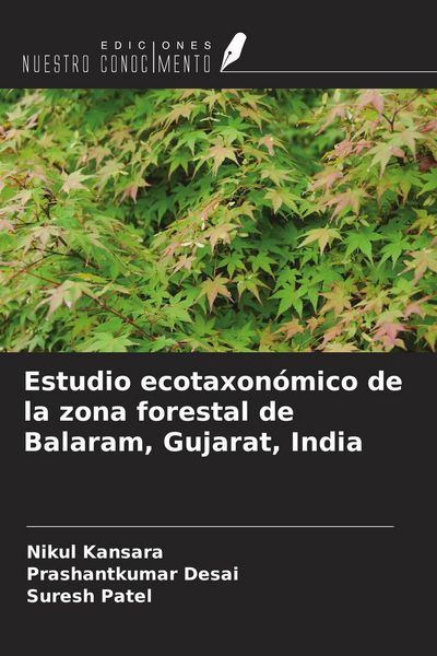 Produktbild: Estudio ecotaxon&oacute;mico de la zona forestal de Balaram, Gujarat, India