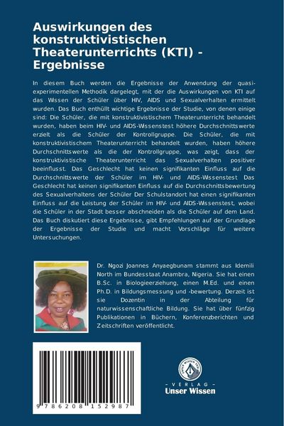 Produktbild: Auswirkungen des konstruktivistischen Theaterunterrichts (KTI) - Ergebnisse