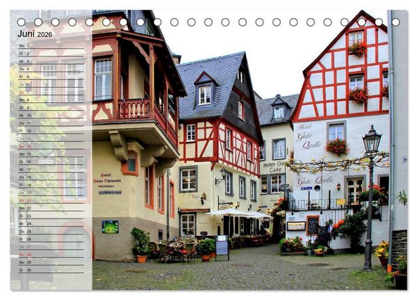 Produktbild: Eine Perle an der Mosel - Beilstein (Tischkalender 2026 DIN A5 quer), CALVENDO Monatskalender