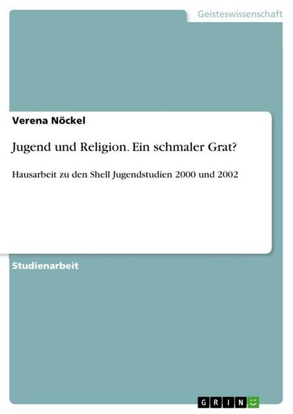 Produktbild: Jugend und Religion. Ein schmaler Grat?