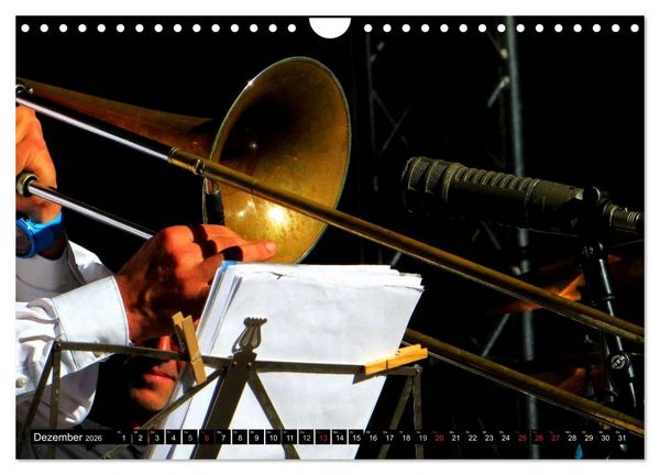 Produktbild: Klangbilder des Jazz (Wandkalender 2026 DIN A4 quer), CALVENDO Monatskalender