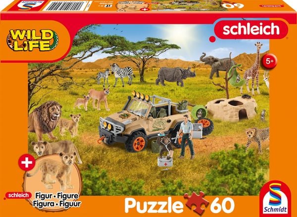 Produktbild: Wild Life, In der Sarvanne, 60 Teile, mit Add-on (eine Original Figur L&ouml;wenjunge)