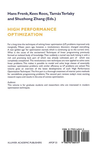 Produktbild: High Performance Optimization
