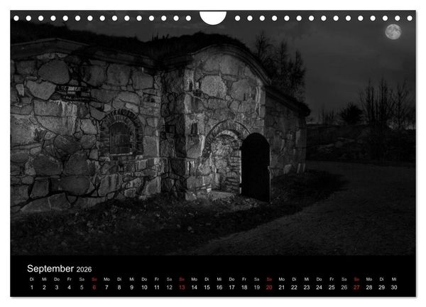 Produktbild: Objekte in schwarz weiss (Wandkalender 2026 DIN A4 quer), CALVENDO Monatskalender