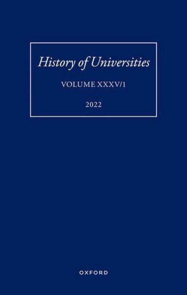 Produktbild: History of Universities: Volume XXXV / 1