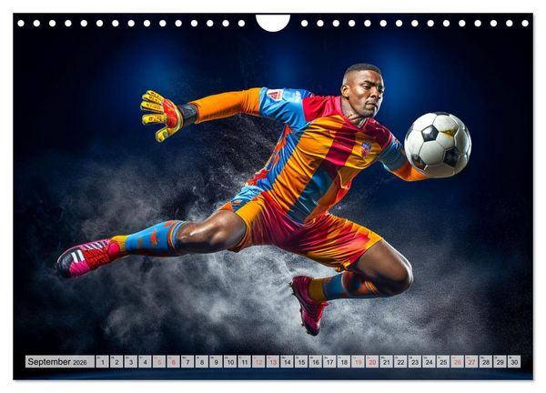 Produktbild: Fussball - Tormann in Aktion (Wandkalender 2026 DIN A4 quer), CALVENDO Monatskalender