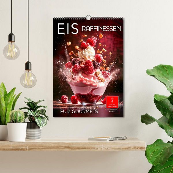 Produktbild: Eis - Raffinessen f&uuml;r Gourmets (Wandkalender 2026 DIN A3 hoch), CALVENDO Monatskalender