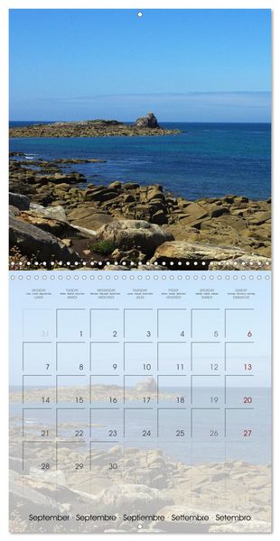 Produktbild: BRETAGNE - &Eacute;vasion au c&oelig;ur de la c&ocirc;te bretonne (Calendrier mural carr&eacute; 2026 30x30 cm) Calendrier double avec une page pour vos prises de notes
