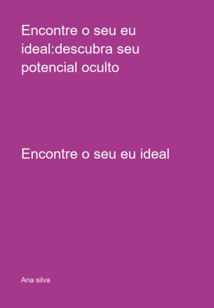 Produktbild: Encontre O Seu Eu Ideal:descubra Seu Potencial Oculto