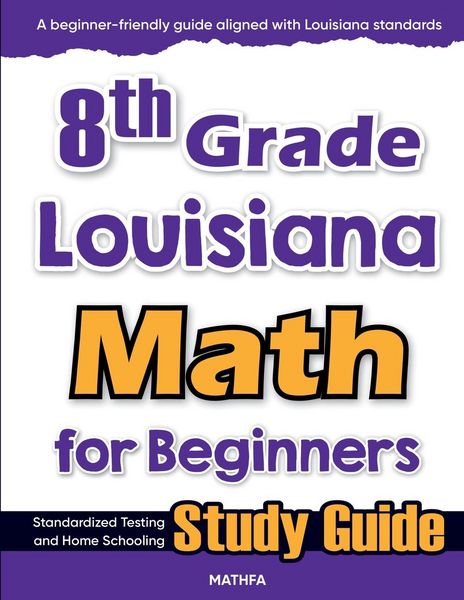 Produktbild: 8th Grade Louisiana Math for Beginners
