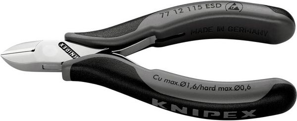 Produktbild: Knipex 77 12 115 ESD ESD Seitenschneider mit Facette 115 mm